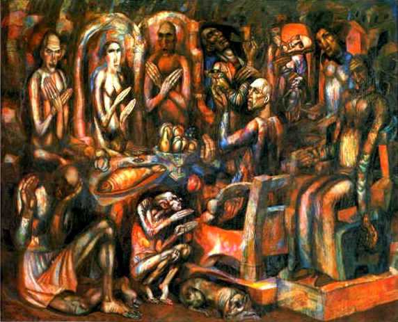 Oil painting:The Feast of Kings. 1913