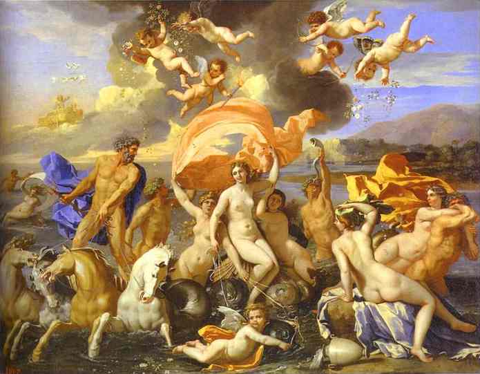 Oil painting:Triumph of Neptune and Amphitrite. 1634