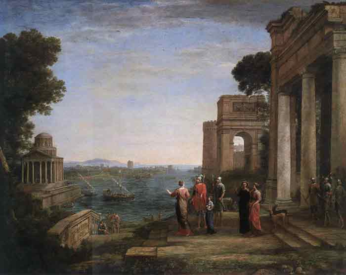 Oil painting for sale:Aeneas Farewell to Dido in Carthage, 1676