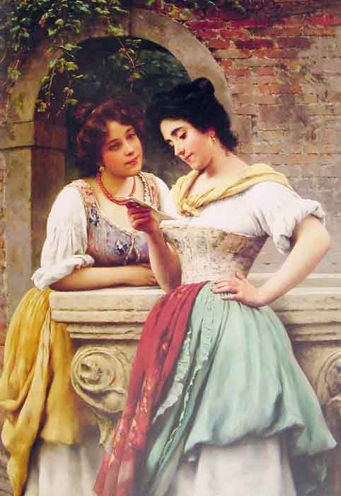 Oil painting for sale:Shared Correspondance, 1899