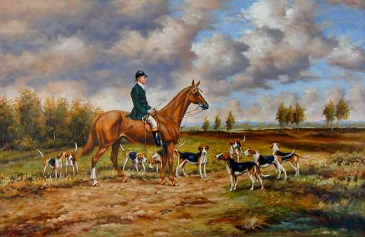 Oil painting for sale:horses-022
