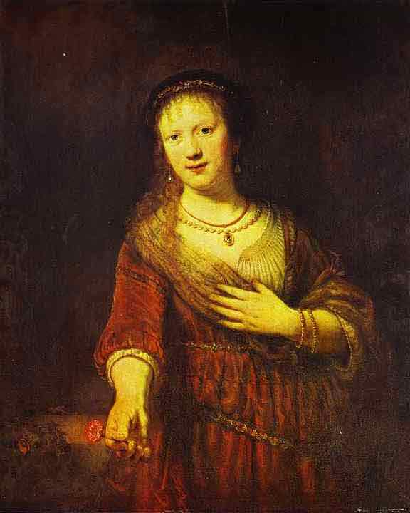 Saskia at Her Toilet. 1641