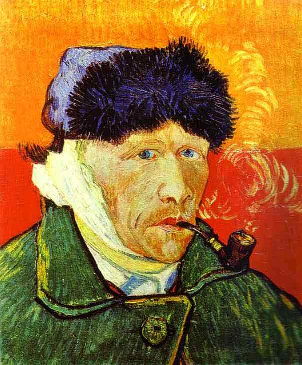 Self-portrait with a Pipe. December 1888