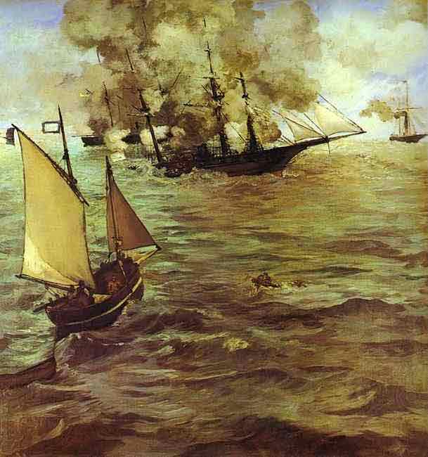 The Battle of the Kearsarge and the Alabama. 1864