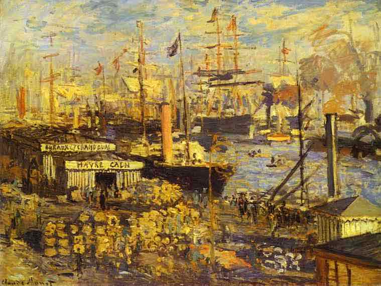 The Grand Dock at Le Havre (Le Grand Quai au Le Havre). 1874.