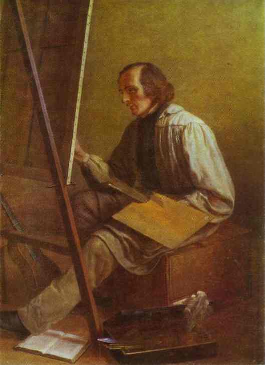 Oil painting:Self-Portrait. 1850
