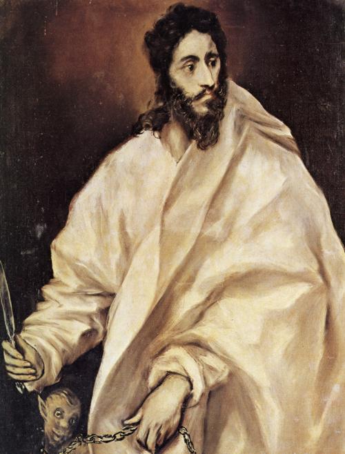 Oil painting:St. Bartholomew. c. 1610-1614