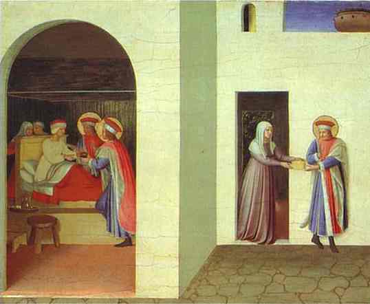 Oil painting:San Marco Altarpiece. c. 1439