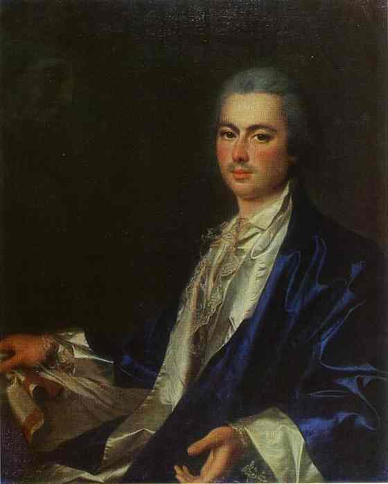 Oil painting:Portrait of an Unknown Man from Saltykov Family. 1780