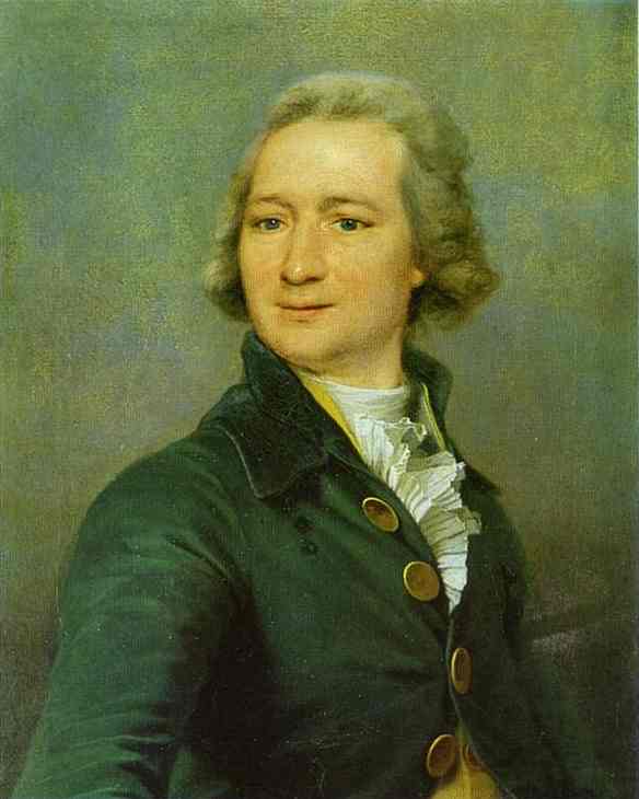Oil painting:Portrait of I. I. Dmitriyev. 1790