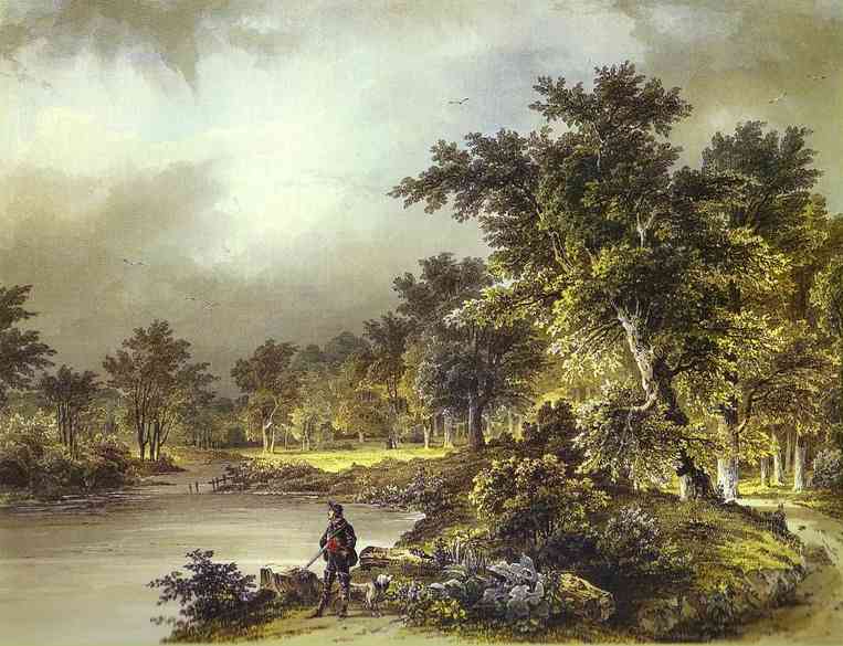 Oil painting:Landscape. 1833