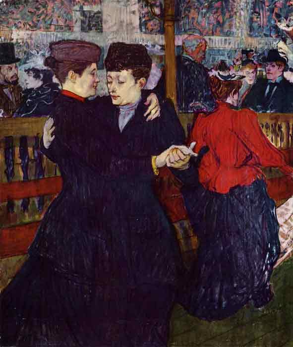 Oil painting for sale:At the Moulin Rouge: the Two Waltzers , 1892