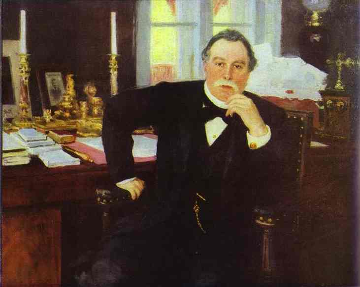 Oil painting:Portrait of V. K. Pleve. 1902