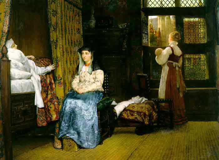 Oil painting for sale:A Birth Chamber, Seventeenth Century, 1868