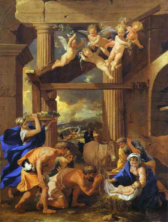 Oil painting:Adoration of the Shepherds. 1633