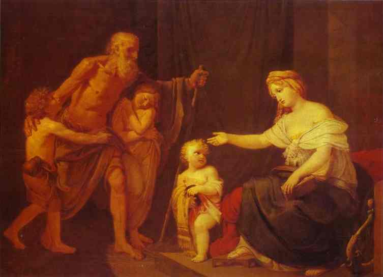 Oil painting:Charity. 1820