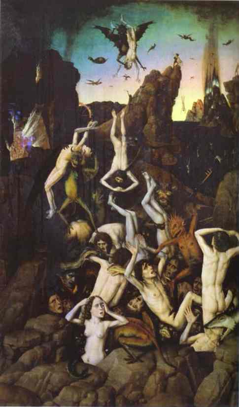 Oil painting:Hell. 1470