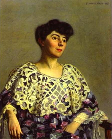 Oil painting:Marthe Mellot (wife of Alfred Natanson). 1906