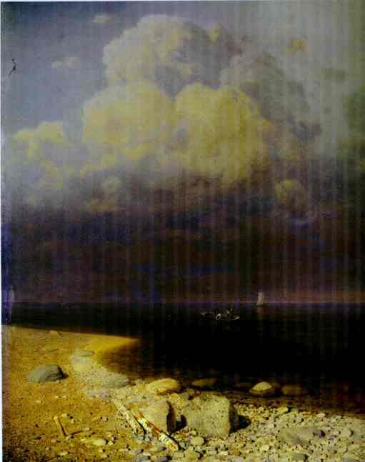 Oil painting:Moonlight Night on Dneper. 1880