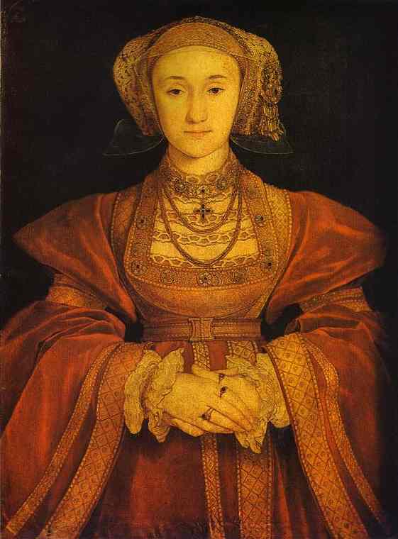 Oil painting:Portrait of Anne of Cleves. c. 1539
