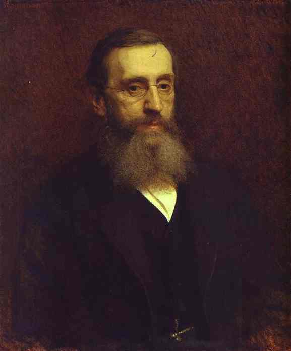 Oil painting:Portrait of Feodor Petrushevsky. 1882