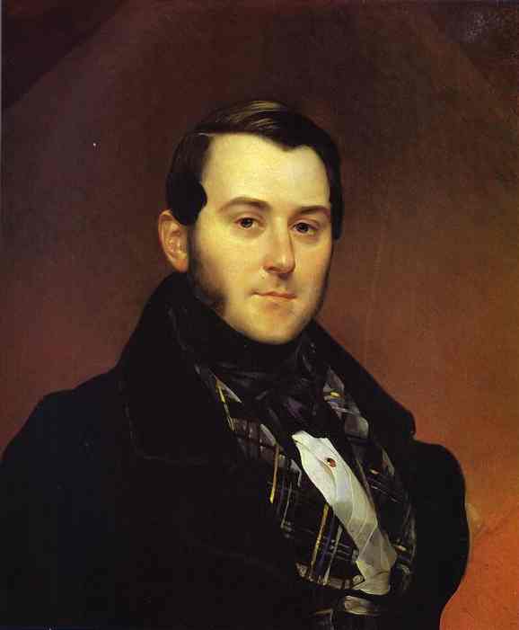 Oil painting:Portrait of I. A. Beck. 1839