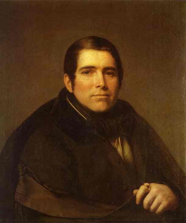 Oil painting:Portrait of Piotr Pletnev. 1836