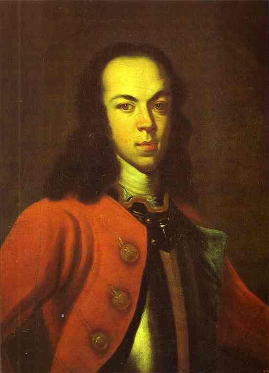 Oil painting:Portrait of Tsarevch Alexey Petrovich. 1710