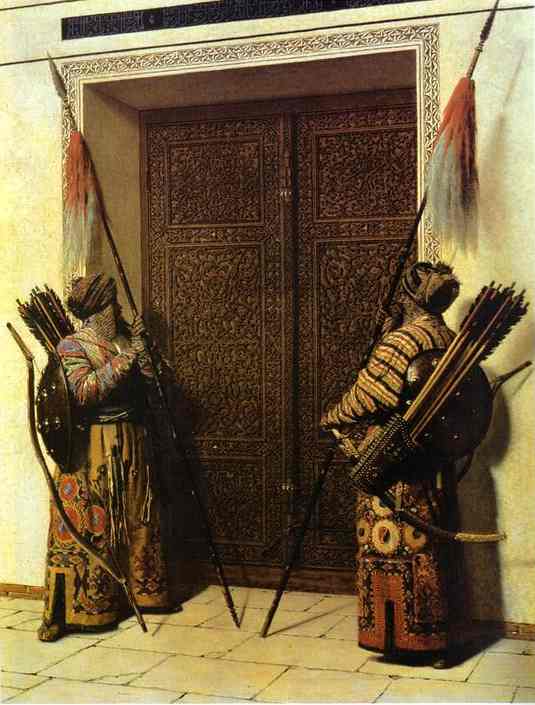 Oil painting:The Doors of Tamerlane. 1872