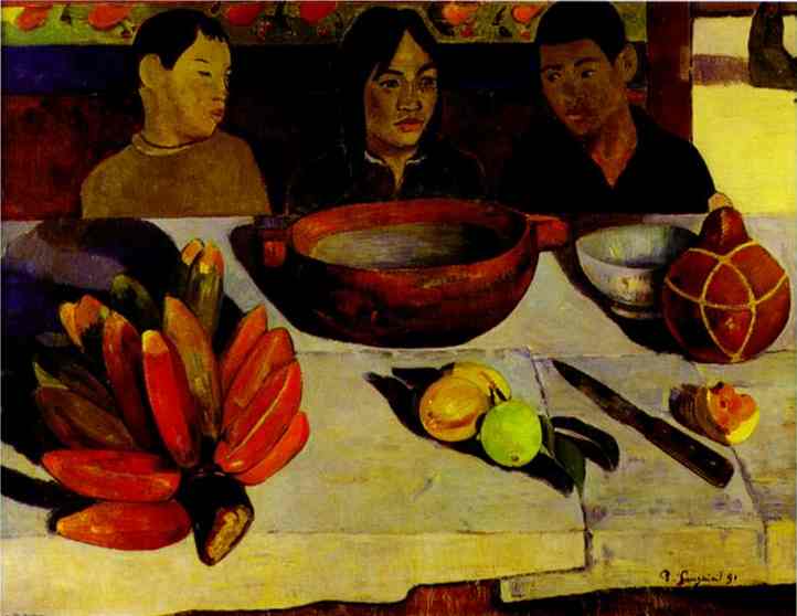 Oil painting:The Meal (The Bananas). 1891