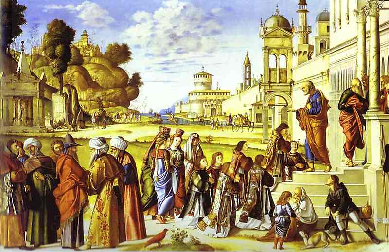 Oil painting:The Ordination of St. Stephen as Deacon. 1511