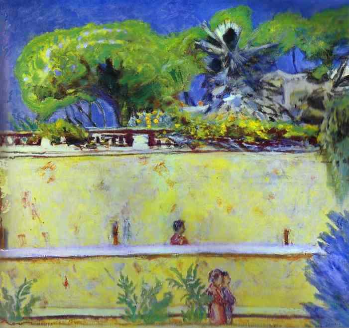 Oil painting:The Terraces. 1941