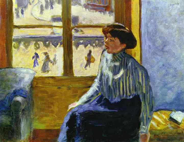 Oil painting:Young Woman Before the Window. 1898