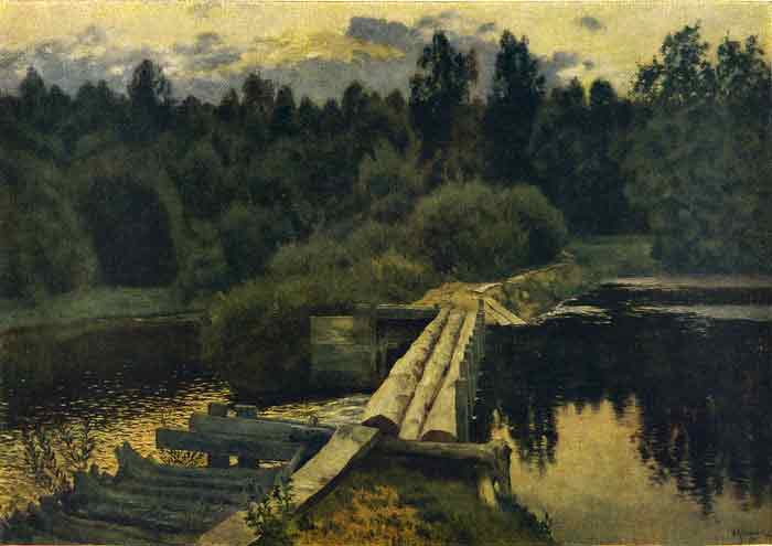 Oil painting for sale:Across the River, 1892