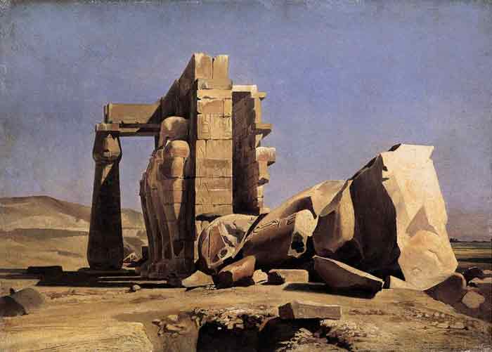 Oil painting for sale:Egyptian Temple, 1840