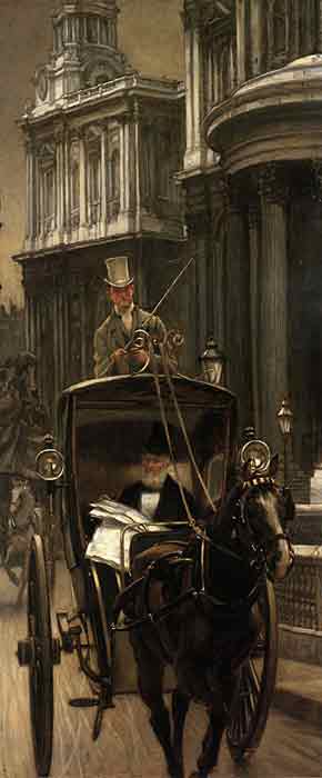Oil painting for sale:Going to Business, c.1879