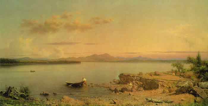 Oil painting for sale:Lake George, 1862