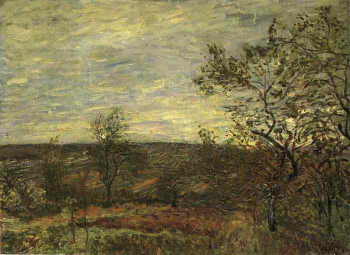 Oil painting for sale:Windy Day at Veneux, 1882