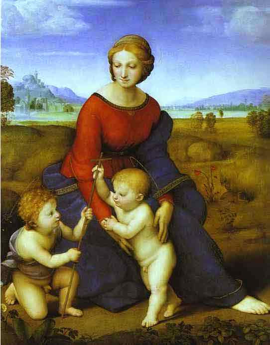 Madonna of the Meadow. 1505 or 1506