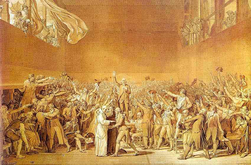 The Oath of the Tennis Court. 1791