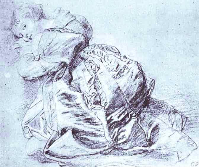 Young Woman Kneeling. 1632