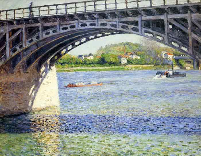 Oil painting for sale:The Argenteuil Bridge and the Seine, c.1883