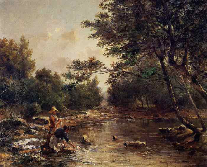 Oil painting for sale:On the Banks of the River, 1868