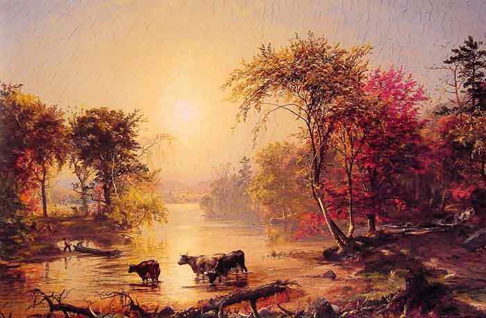 Oil painting for sale:Autumn in America, 1860