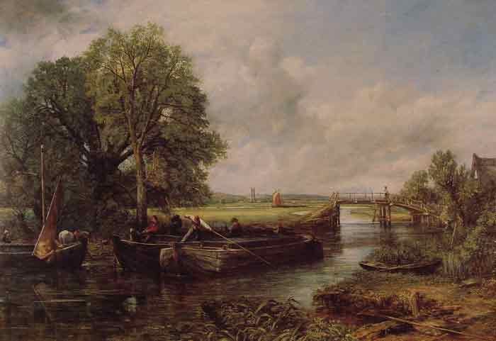 Oil painting for sale:A View on the Stour near Dedham, 1822