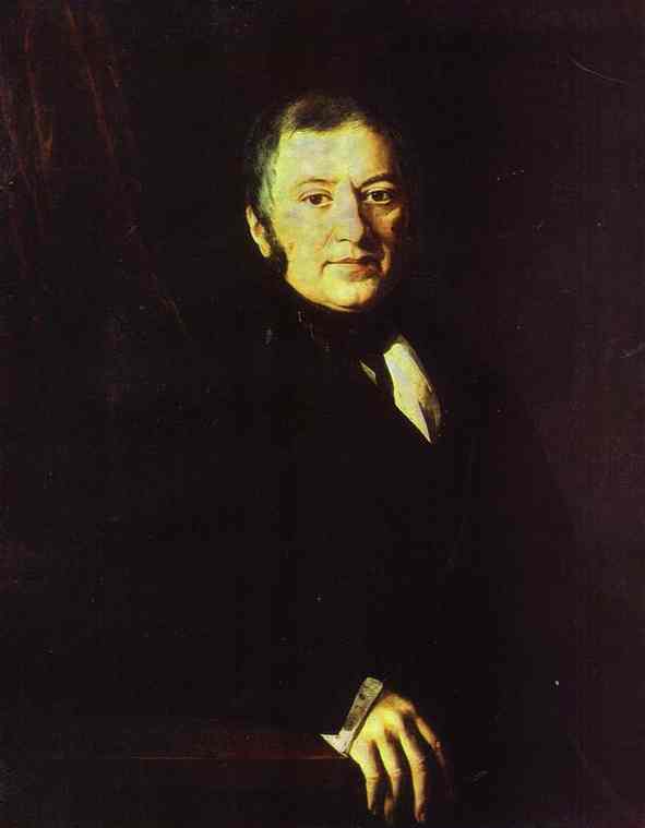 Oil painting:Portrait of I. I. Glazunov. 1843