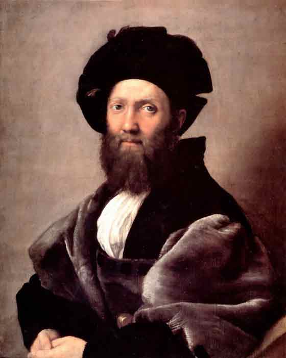 Oil painting for sale:Portrait of Baldassare Castiglione, c.1515