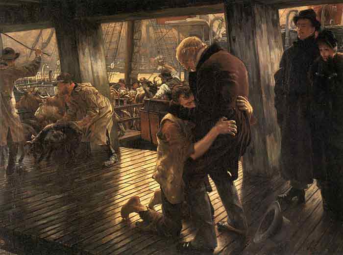 Oil painting for sale:The Prodigal Son in Modern Life: The Return, c.1882