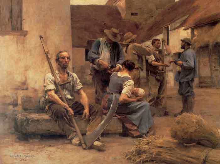 Oil painting for sale:La Paye des moissonneurs [Paying the Harvesters], 1892