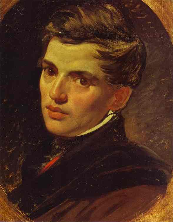 Oil painting:Portrait of Alexander Bruloff. 1823-1827